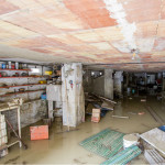 Garage allagato per la pioggia
