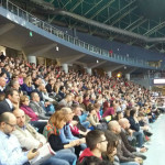 Tribuna dei tifosi della Vuelle Pesaro all'Adriatic Arena