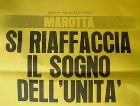La locandina di un giornale locale La locandina di un giornale locale