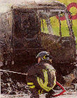 Camion incendiato Camion incendiato