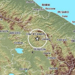 La mappa del terremoto tra Marche e Umbria del 9 luglio 2014