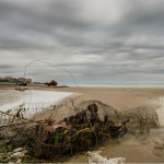 Spiaggia danneggiata dal maltempo