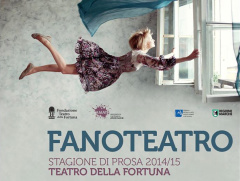 locandina della stagione di prosa al teatro della Fortuna di Fano