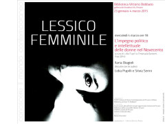 locandina "Lessico femminile"