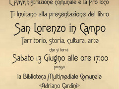 Presentazione libro sulla storia di San Lorenzo in Campo