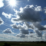 nuvole e sole, meteo, ozono