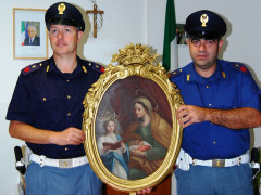 La Polizia di Stato recupera opera d’arte rubata dalla Chiesa di Santa Caterina di Urbania