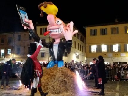 Rogo del pupo al Carnevale di Fano