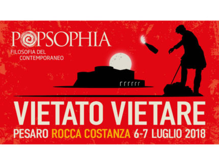 Locandina del festival di Popsophia "Vietato vietare"