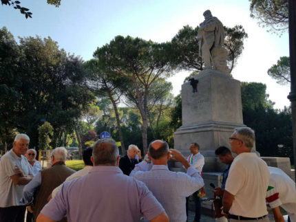 Restauro della statua di Garibaldi a Pesaro