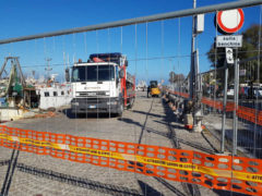 Lavori al porto di Pesaro