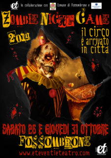 Zombie Night Game 2019 a Fossombrone - locandina