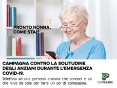 Locandina della campagna "Pronto nonna, come stai?"