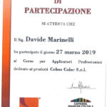 Certificazione della Ditta Marinelli Sisto srl di San Lorenzo in Campo