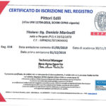 Certificazione della Ditta Marinelli Sisto srl di San Lorenzo in Campo