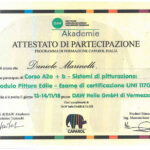 Certificazione della Ditta Marinelli Sisto srl di San Lorenzo in Campo
