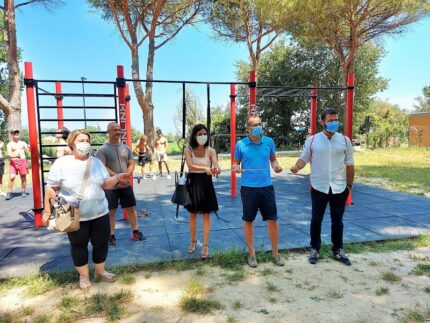Struttura per workout inaugurata al parco Scarpellini di Pesaro