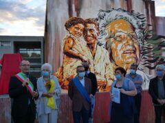 Murales su Liliana Segre realizzato a Pesaro