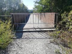 Chiusura del ponte ciclopedonale a Vallefoglia