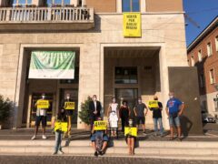 Nuovo striscione dedicato a Giulio Regeni a Pesaro