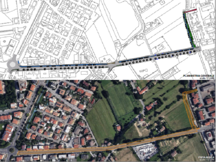 Progetto per il nuovo tratto di bicipolitana a Pesaro