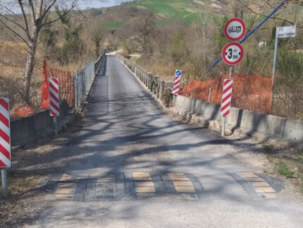Lavori del ponte sulla SP 119