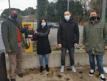 Defibrillatore installato alla posta di pump track a Pesaro