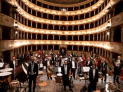 Orchestra filarmonica "Gioachino Rossini" al teatro Rossini di Pesaro