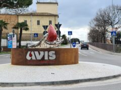 Nuova rotatoria realizzata a Pesaro