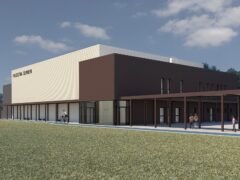 Rendering della palestra prevista a Pesaro