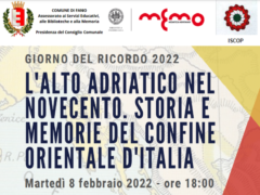 Locandina dell'incontro in programma a Fano per il Giorno del Ricordo