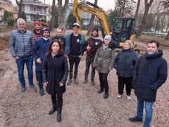 Lavori per il trail park a Pesaro