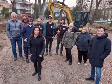 Lavori per il trail park a Pesaro