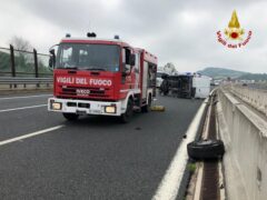 Incidente sull'A-14 nei dintorni di Pesaro