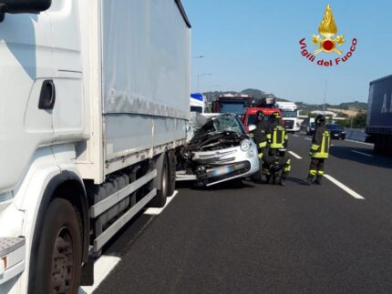 Incidente sull'A-14 nei pressi di Pesaro