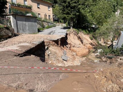 Danni provocati dall'alluvione nel Pesarese