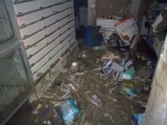 Danni provocati dall'alluvione nella farmacia comunale di Cantiano