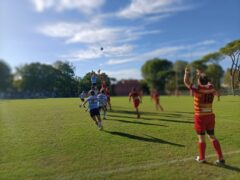 Incontro di rugby tra Lazio e Pesaro