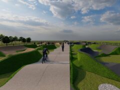 Rendering della pista di pump track a Fano