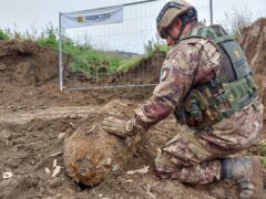 Bomba inesplosa rinvenuta a Pesaro