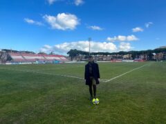 Riccardo Pozzi allo stadio Benelli