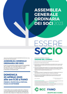 BCC Fano - Assemblea soci 2023 - locandina