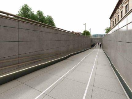 Nuovo sottopasso in fase di realizzazione a Fano