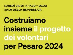 Incontro per formare i volontari per Pesaro 2024