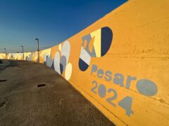 Murale realizzato presso il porto di Pesaro