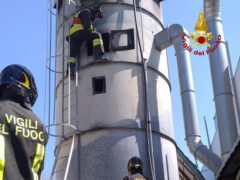 Incendio di un silos a Vallefoglia