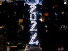 Visuale aerea in occasione di "La Rossini - Festival della Pizza pesarese"