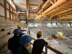 Lavori per la realizzazione dell'Auditorium Scavolini a Pesaro