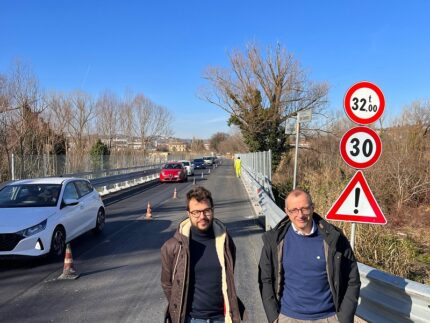 Fine dei lavori sul ponte lungo Strada del Foglia a Pesaro