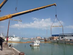 Rimozione del "Nettuno" a Fano